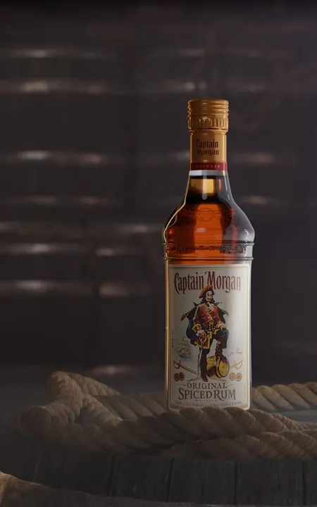 Captain Morgan — Original Spiced Rum, CGI render by Luciano Richino