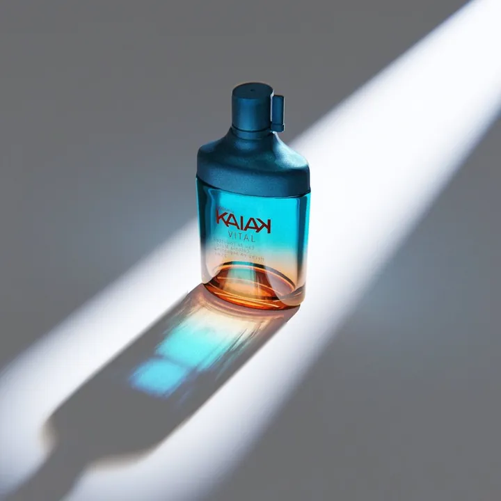 Natura Kaiak Vital — Fragrance — Studio shot, CGI render by Luciano Richino
