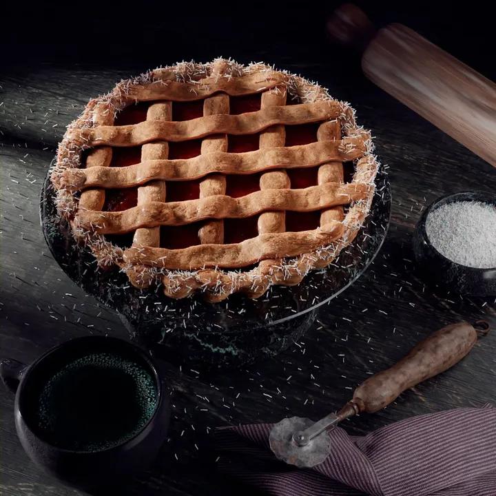 Pastafrola — Food CGI — ZBrush & Blender, CGI render by Luciano Richino